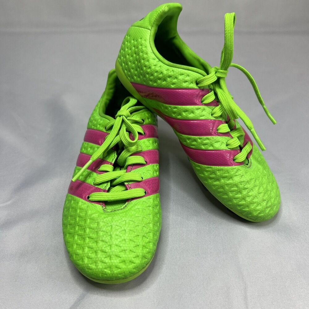 Adidas Ace 16.4 Fg J Solar Green/ Shock/Black Soccer Shoes ( AF5034 ) size 11k